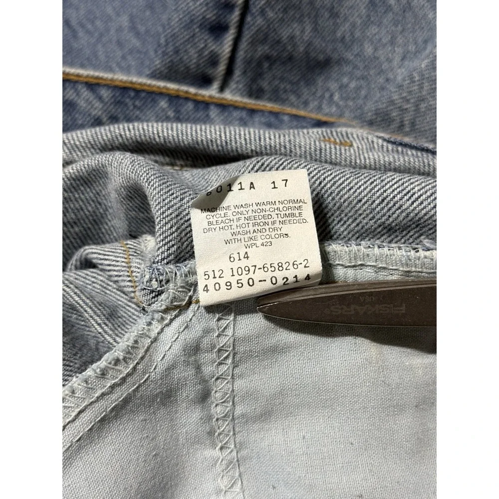 VTG Levi's 550 Relaxed Fit Husky Denim Jeans Made in USA Orange Tab 34x29